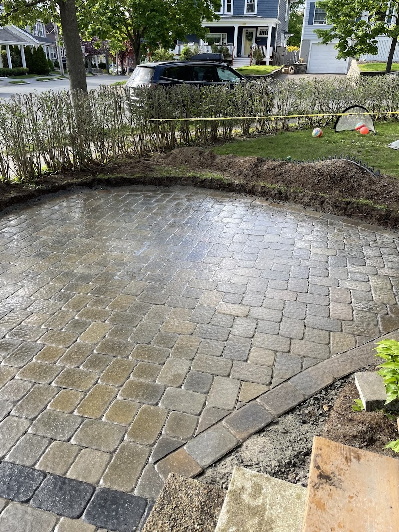 New paver walkway, North Shore MA